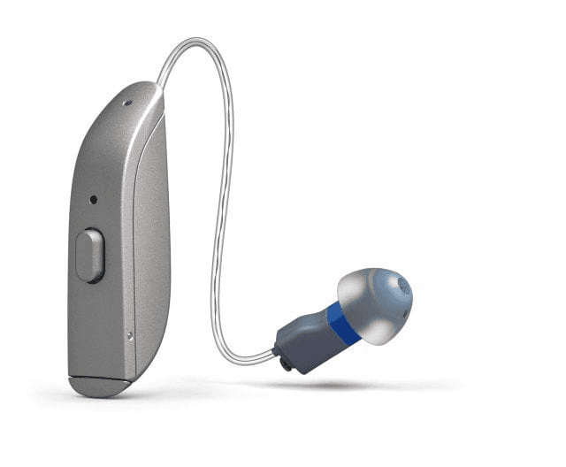 Sluchadlo Audicus Bluetooth s telefonem a hudbou, dobíjecí volně prodejné sluchadlo pro seniory, digitální zařízení s přijímačem v kanálu (RIC) s potlačením šumu.