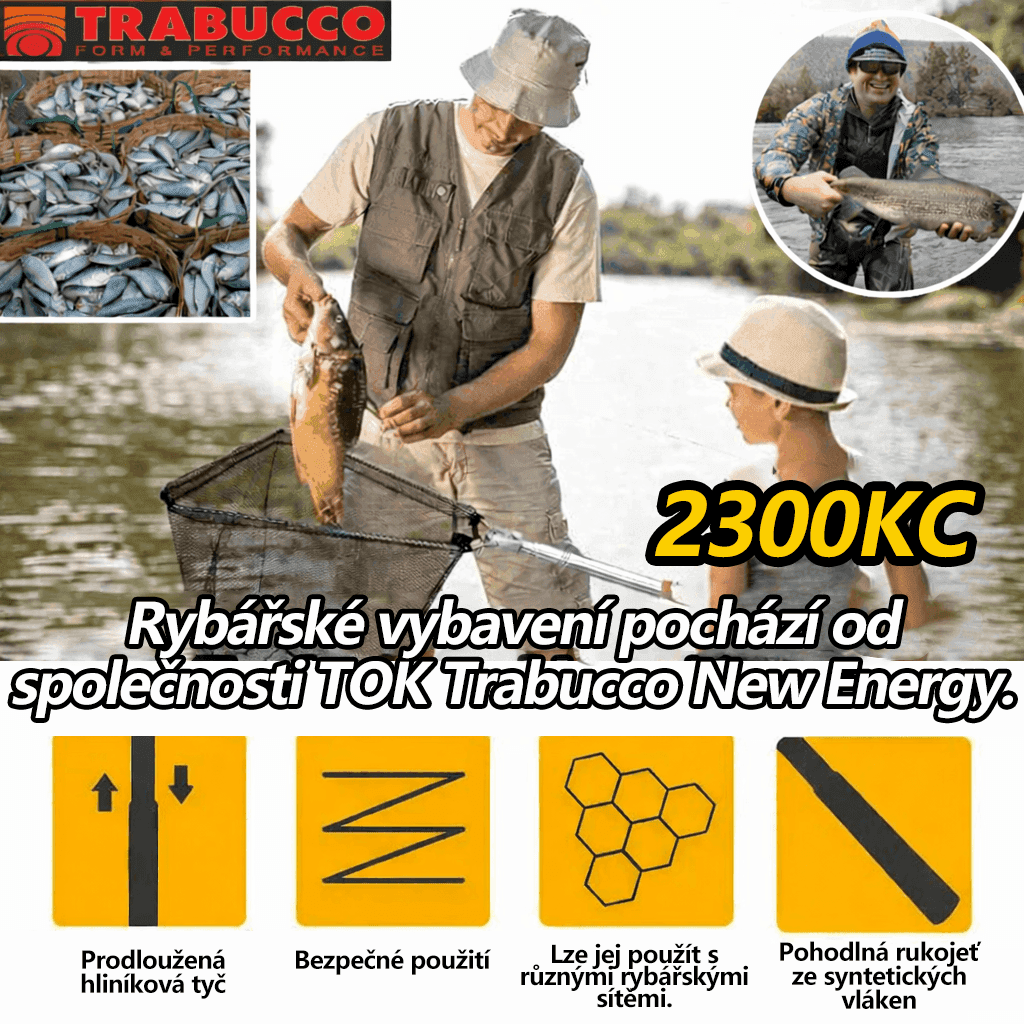 Nové elektrické rybářské zařízení TRABUCCO nabízí způsob rybolovu, jaký jste ještě neviděli: bezpečný a efektivní.