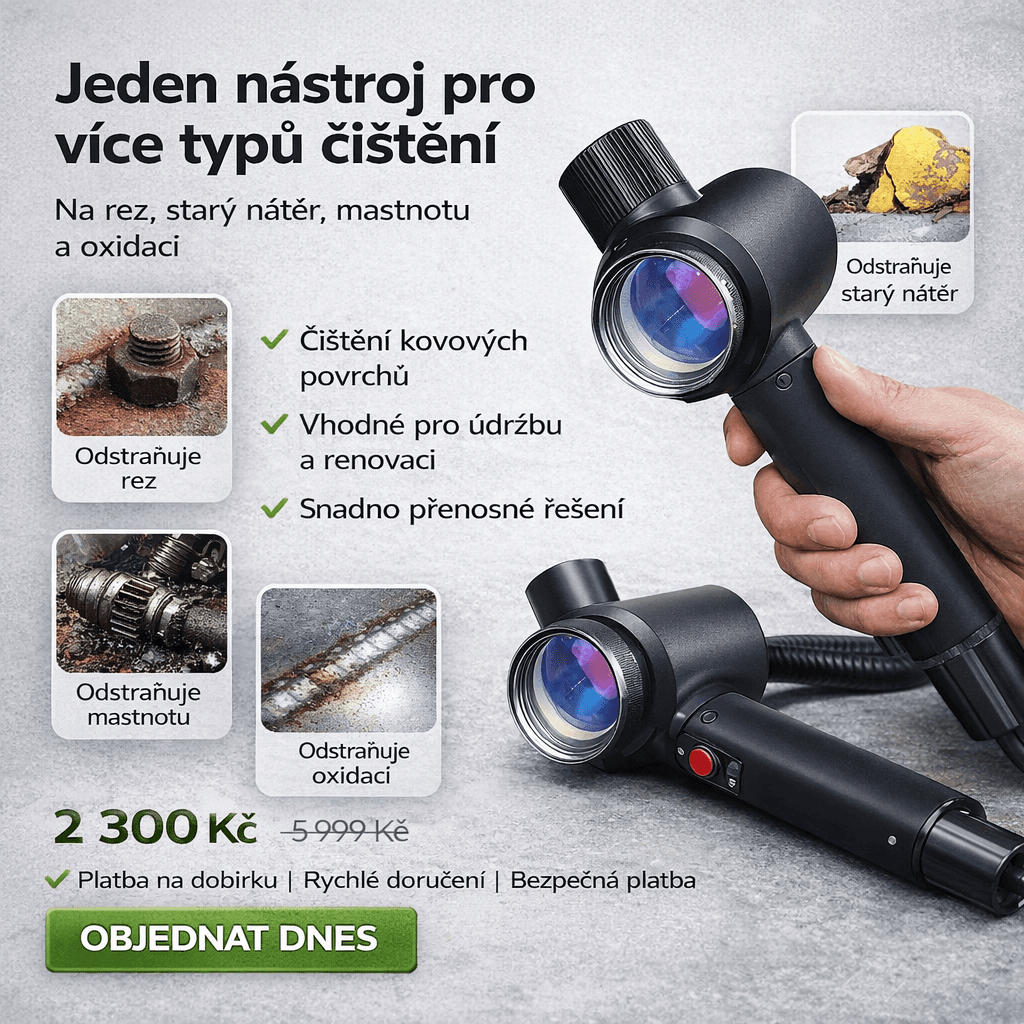 LaserCore Přenosný Pulzní Laserový Čisticí Stroj – Akční Nabídka na Dobírku